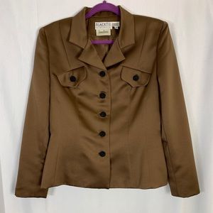 Chocolate Berry Button Blazer